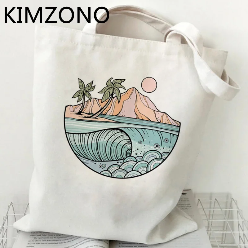 

Vaporwave, большая волнистая сумка для покупок, Холщовая Сумка, Джутовая сумка, складная сумка для покупок, джутовый шоппинг