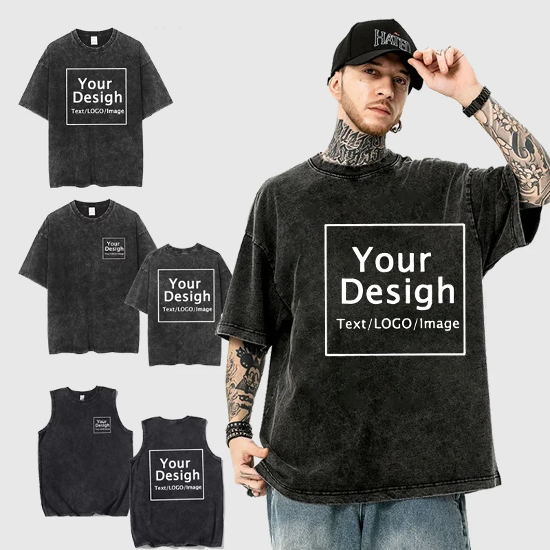 Футболка мужская оверсайз с бесплатным принтом логотипа уличная одежда в стиле