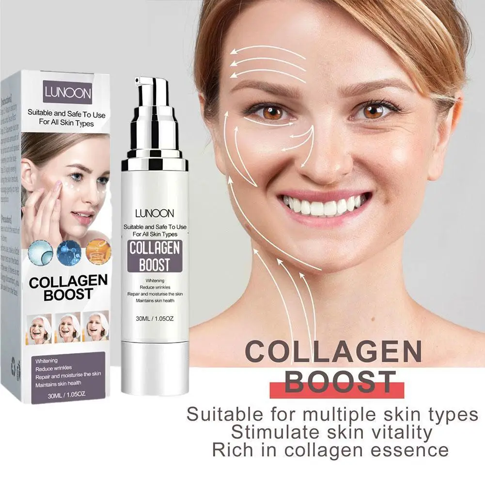 

30ml Collagen Boost Serum Anti-Aging Dark Spot Corrector Care Facial Wrinkle Cream Women Face New Skin Cream Cosmetics Coll R7U3