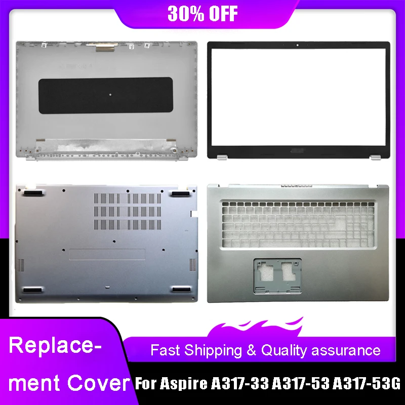 

New Laptop LCD Back Top Cover For Acer Aspire A317-33 A317-53 A317-53G A317-58G A517-56G Front Bezel Palmrest Upper Bottom Case