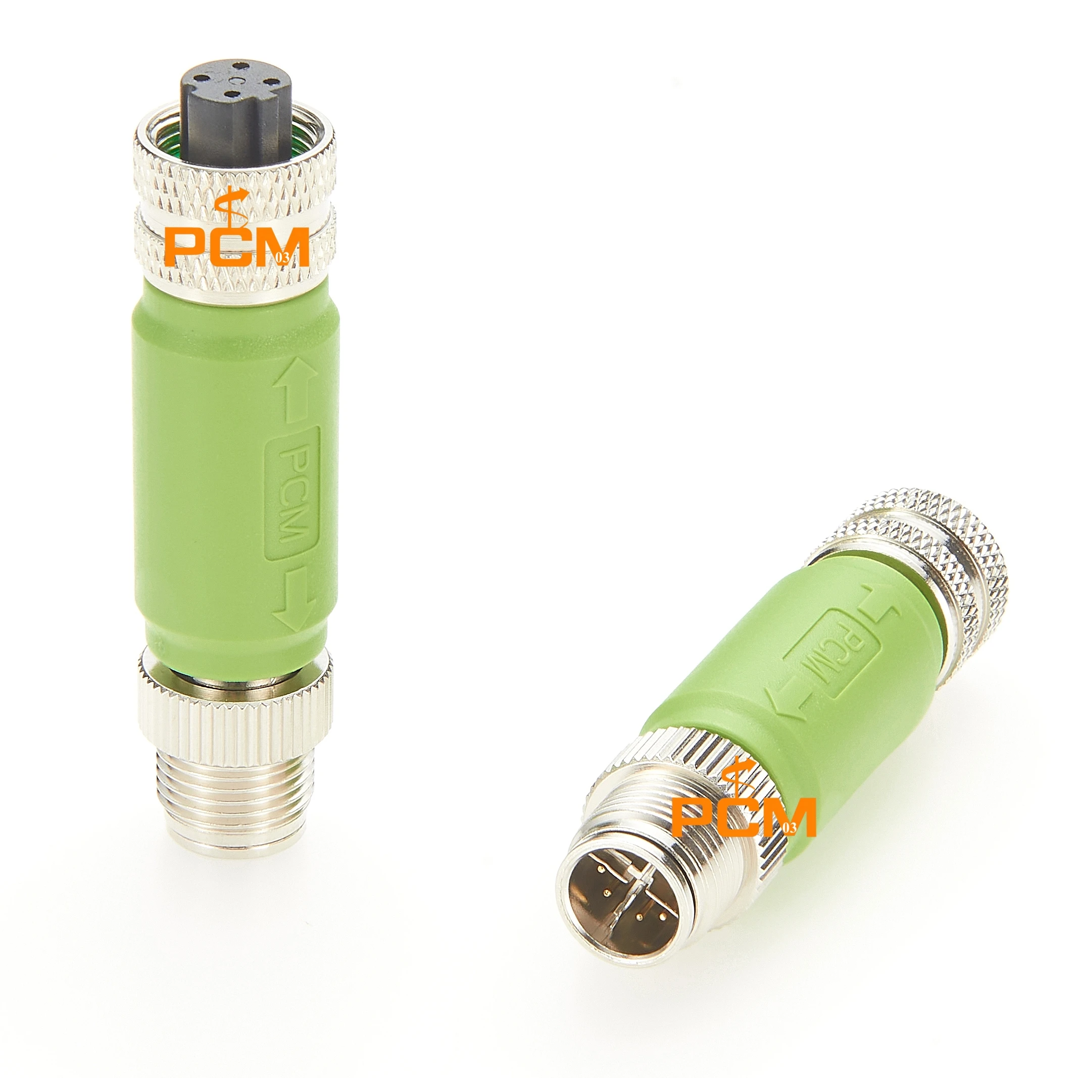 Фото Промышленный Ethernet-адаптер M12 X-кода «папа» на M12 D-код «мама», IP67, Cat5e PoE для камеры с датчиком Siemens 6GK1901-0DE20-6AA0 №1