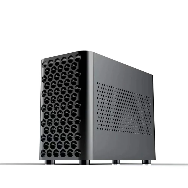 

Mini ITX Two-01 Grater Case ITX Case All Aluminum Black Apple Computer Case