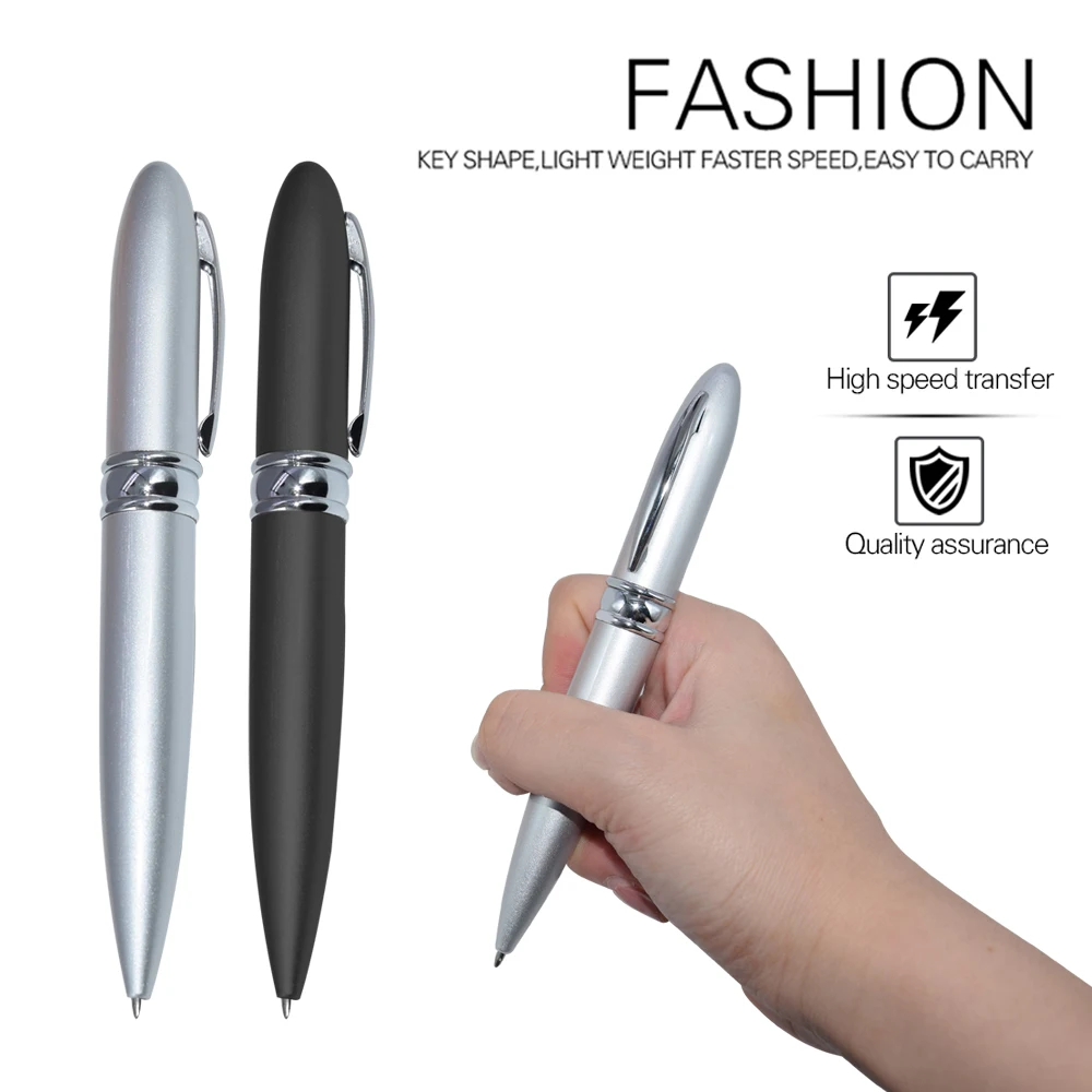 

Classic Ballpoint Pen USB Flash Memory Stick Mini Stylus Pen USB Flash Drive 4G 8G 16GB 64GB Thumb U Disk Flash Customize Logo