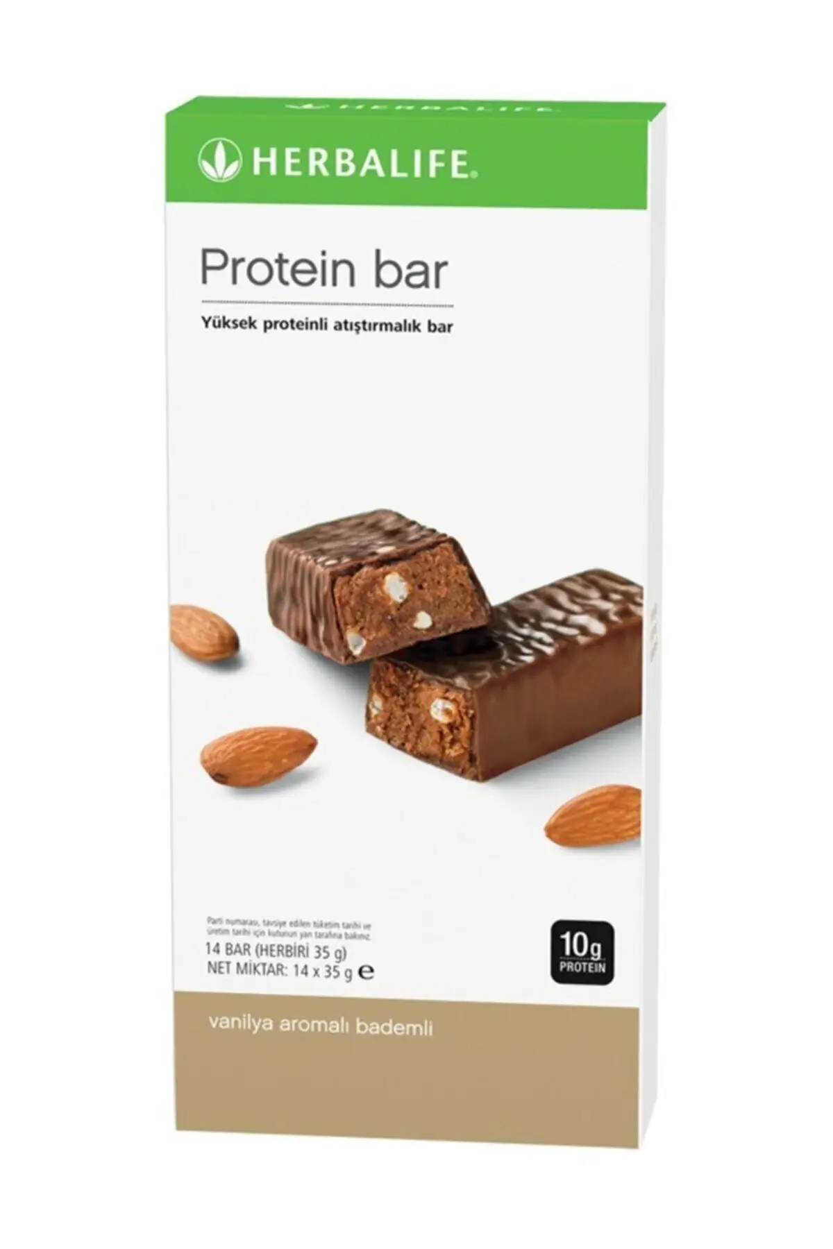 

Protein Bar Vanilla Flavored Almond Vanilla Flavored 14'lü Package