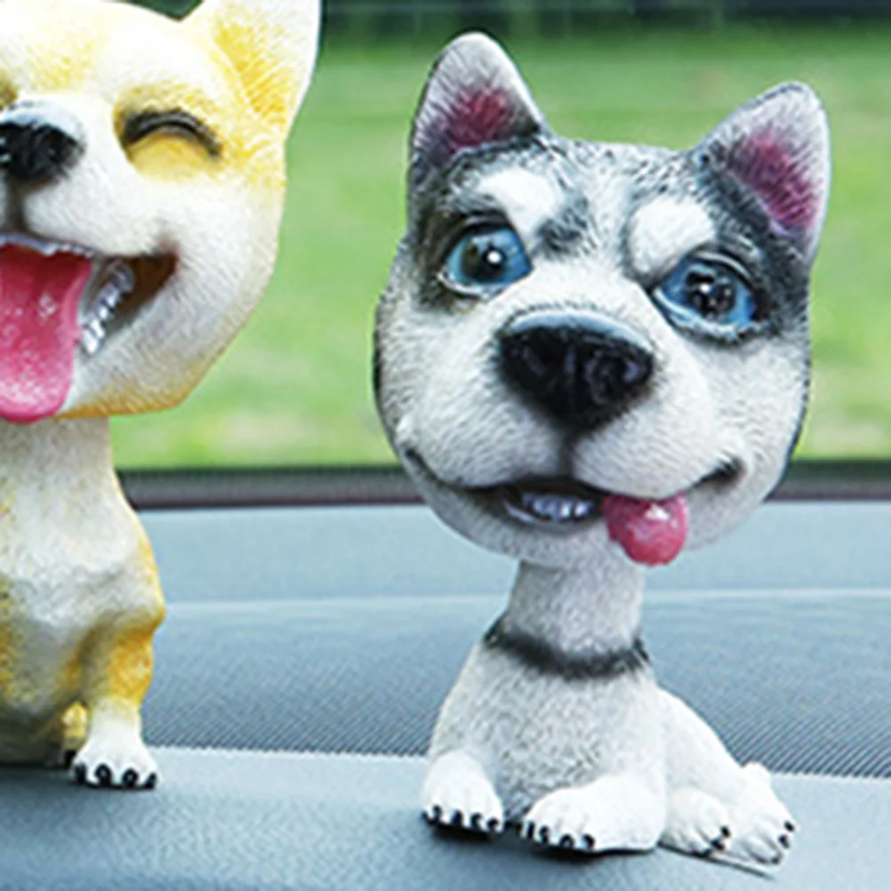 

Dog Car Head Shakingdisplay Accessories Toy Ornaments Cartoon Nodding Bobbleheads Dashboard Toys Bobblehead Decoration
