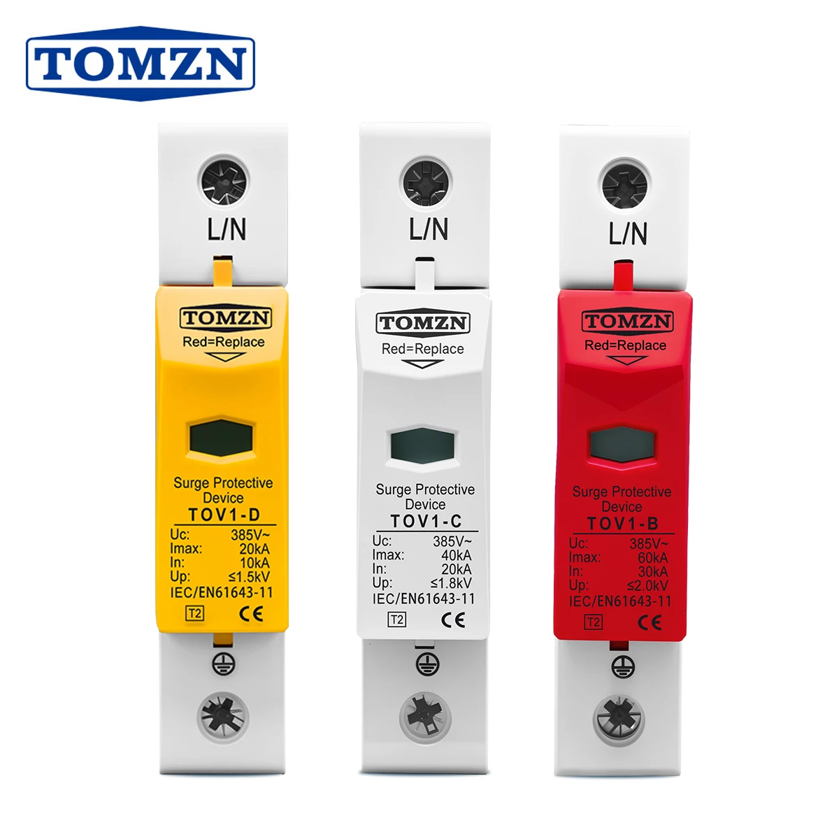 

TOMZN TZG40-C Защитник от перенапряжения 20KA~40KA
