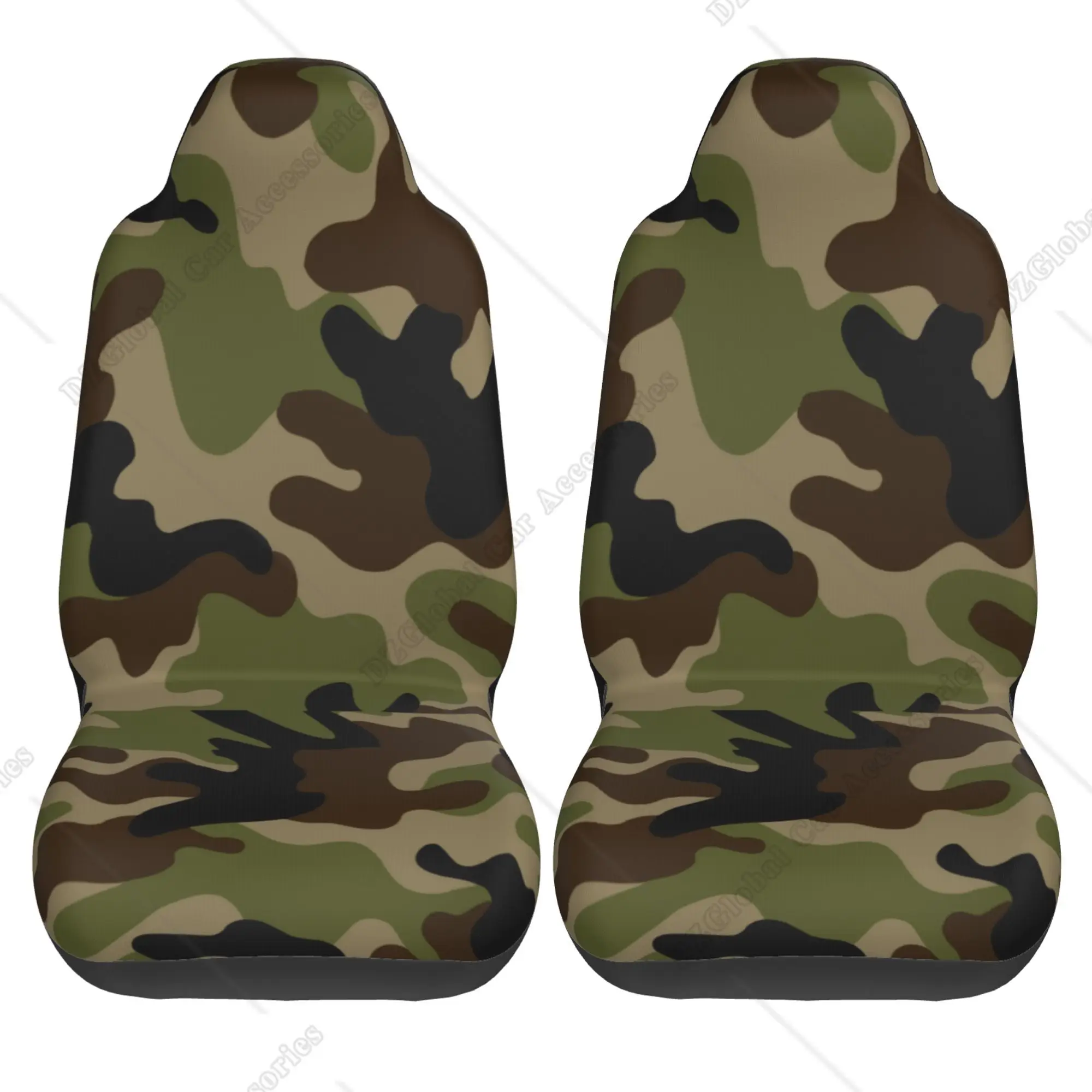2 шт. универсальные чехлы на передние сиденья автомобиля с камуфляжным принтом