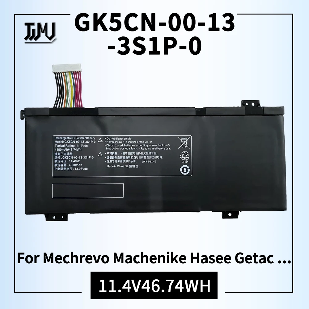 GK5CN-00-13-3S1P-0 Замена литий-ионной батареи ноутбука для MECHREVO X8TI Plus X8Ti-G X10Ti Getac GK5CN5Z Hasee 11,4 V