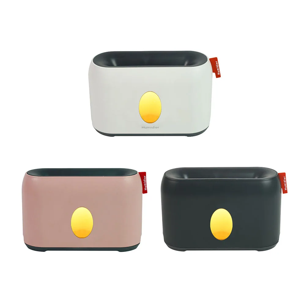 

Simulation Flame Aromatherapy Air Humidifier with Timing Portable Essential Oil Diffuser Aroma Mist Maker for Office Car Home Be