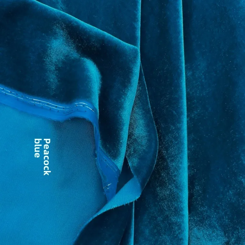 100% тутовый шелк обжаренная бархатная ткань по метрам одежда высокого качества