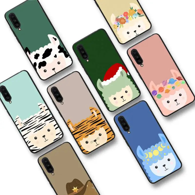 

Cute Alpaca Phone Case for Samsung S20 lite S21 S10 S9 plus for Redmi Note8 9pro for Huawei Y6 cover