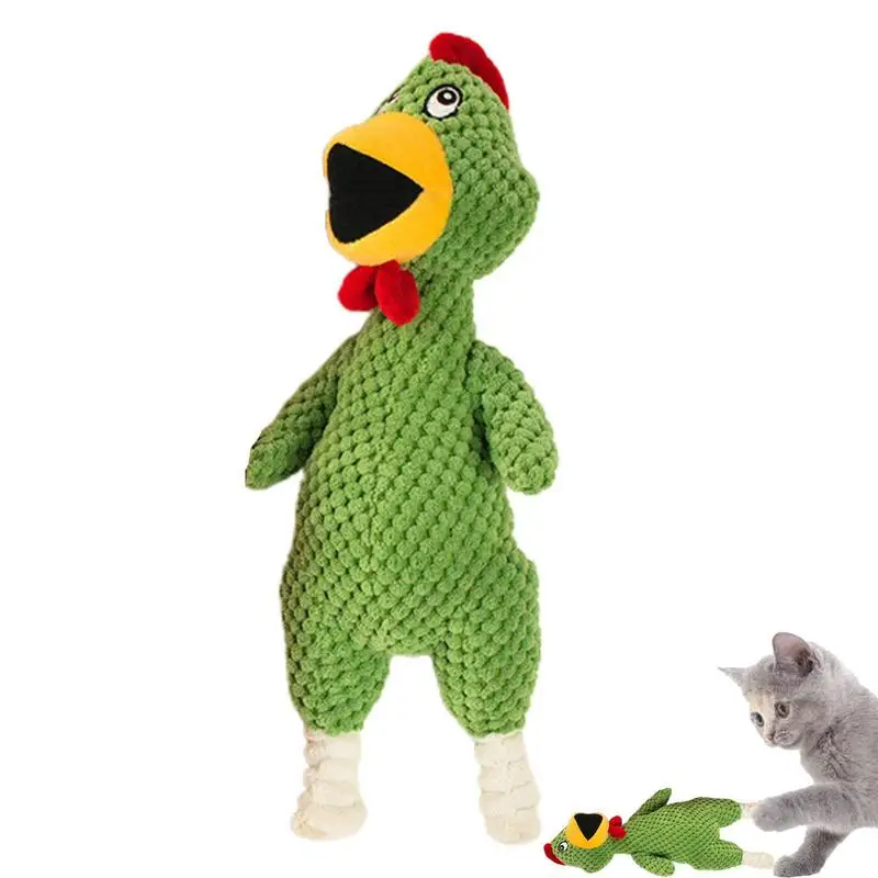 

Dog Squeaky Toys Interactive Toys Pets Relieve Boredom And Scream Chicken Toys Dog Plush Sounding Chew Toy Best Friend For Puppy