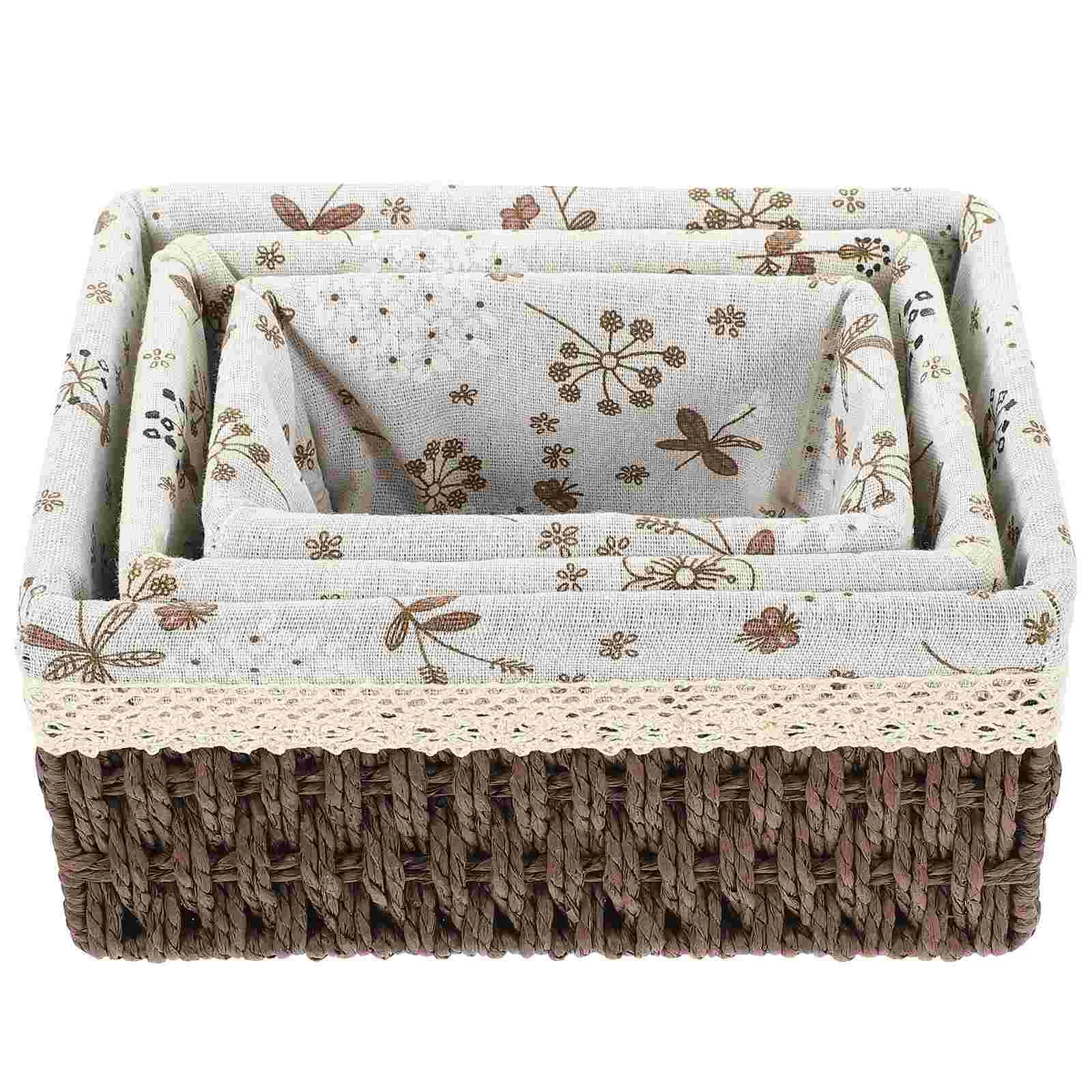 

Decorative Paper Rope Woven Organizers Organizer Baskets For Multipurpose Paper Rope Linen Decorative Shelves
