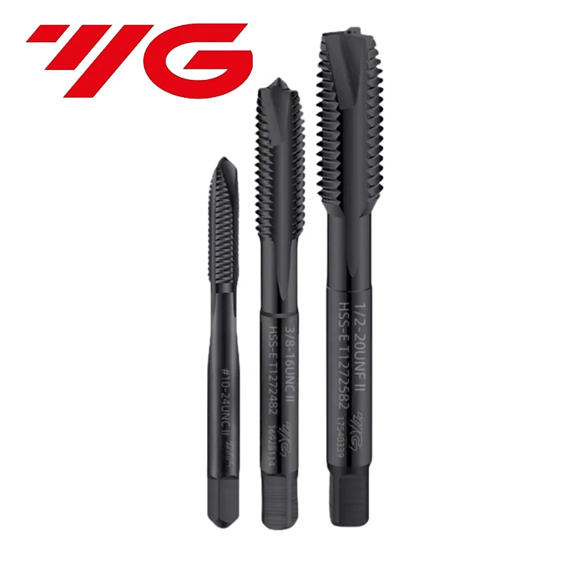Фото YG HSSE American INOX Спиральный остроконечный метчик UNC UNF UNS 4-40/10-32 12-24 5/16 1/2 5/8 7/16 Машинные метчики с резьбой №4