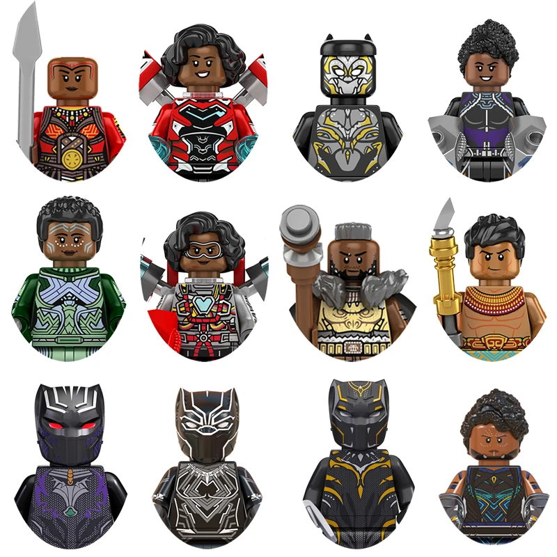

Hasbro Marvel строительные блоки Черная пантера железное сердце Mk2 Shuri фигурки кирпичи игрушки подарки