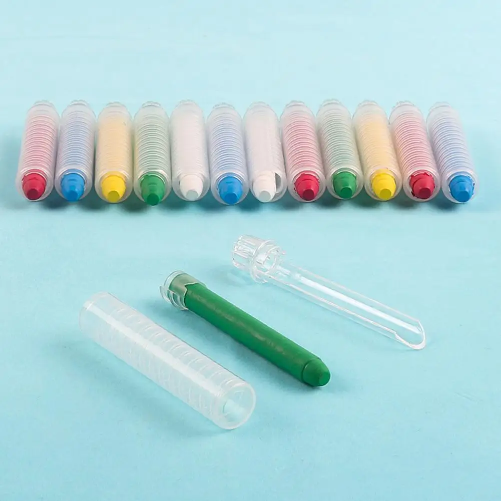 

Chalk Clutch Holder Blocking Design Reusable Smooth Rotating Adjustable Chalk Stick Holder Chalk Clip Holder for Children