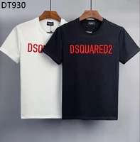 y2k tops summer brand letter t shirt cotton short sleeve dsquared2 menswomens round neck t shirt clothing dt930