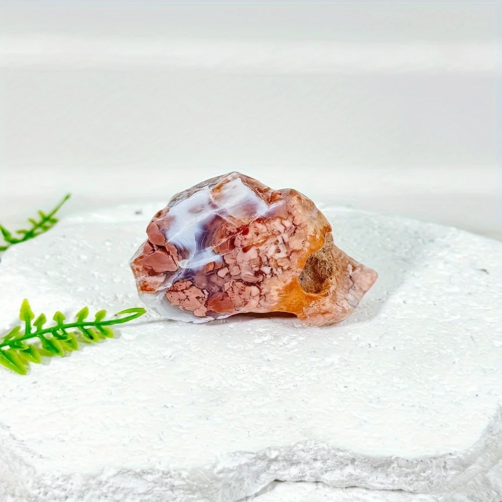 Розовый сакура агат необработанный камень кристалл для домашнего офиса