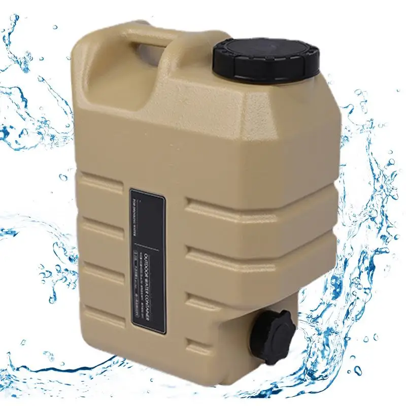 

Camping 4 Gallon Portable Water Storage Container PE Water Storage Bucket For Camping Hiking Picnic BBQ Outdoors