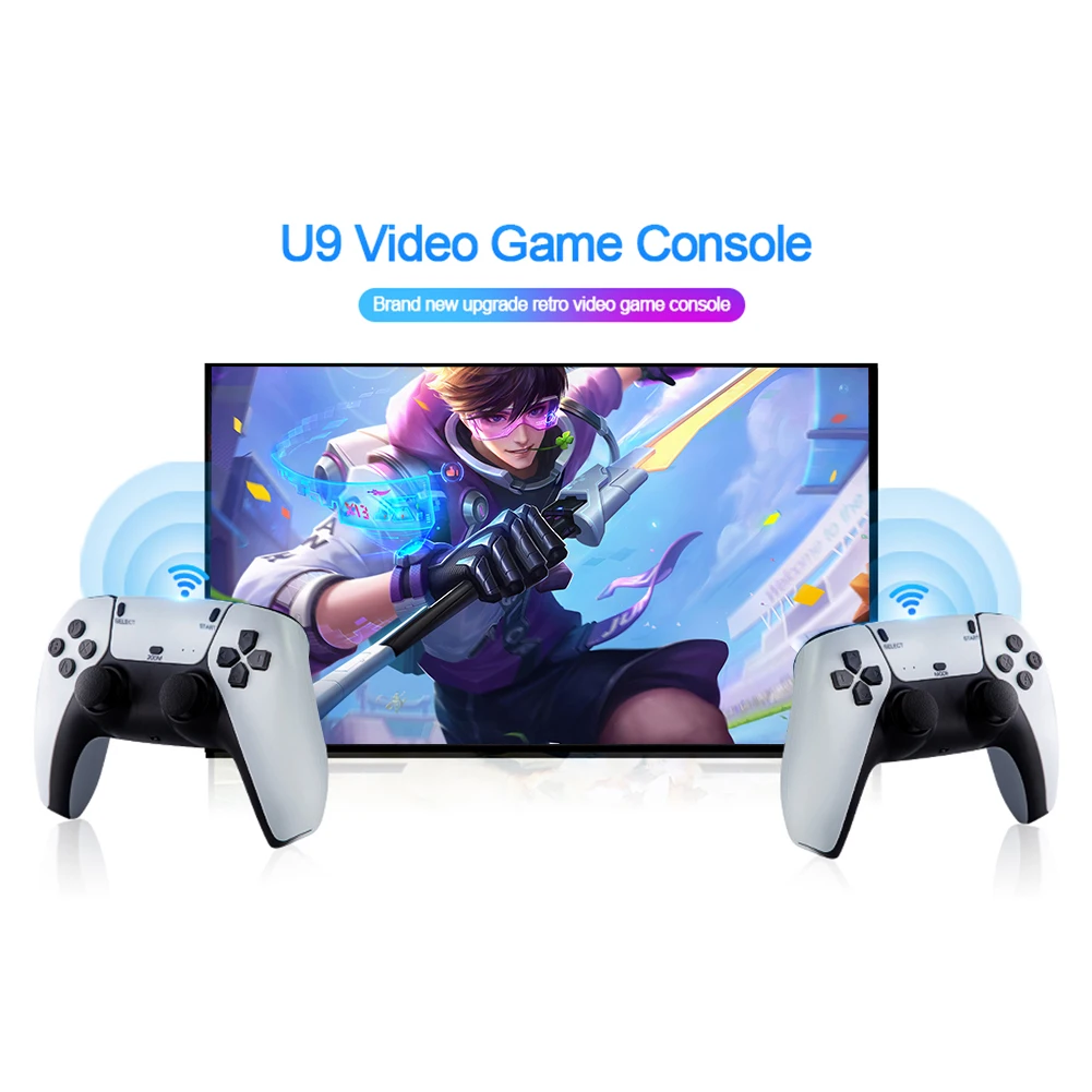 64GB 2.4G Wireless Controller HD Arcade Video Game Console CPU GPU G31 MP2 for PSP/N64/GBA /PS1/N64/FC/MAME/GB/MD 10000+ Games enlarge