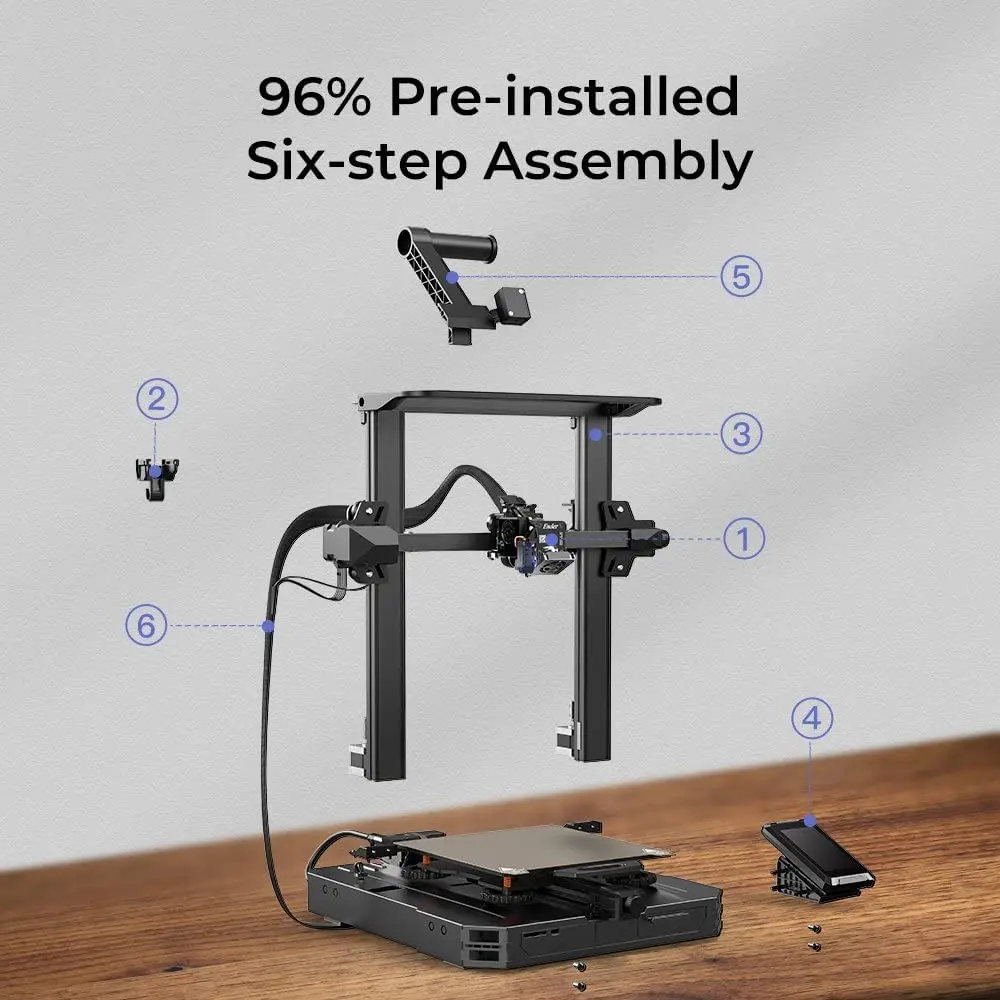 CREALITY 3D Printer Ender-3 S1 Dual-Gear Extruder 4.3-inch Screen 32-Bit Silent MB CR Touch Auto Leveling Ender-3 S1 Pro Printer images - 6