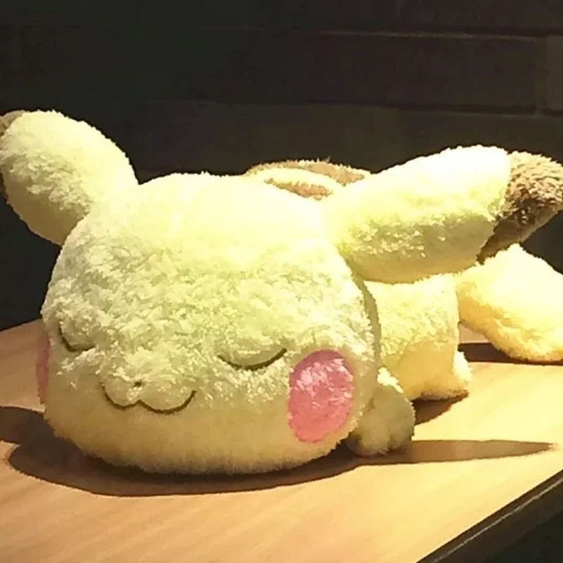 

55cm Genuine Pokemon Sleeping Pikachu Appease Plush Toys High Quality Animal Stuffed Soft Doll Toys for Kids Gift