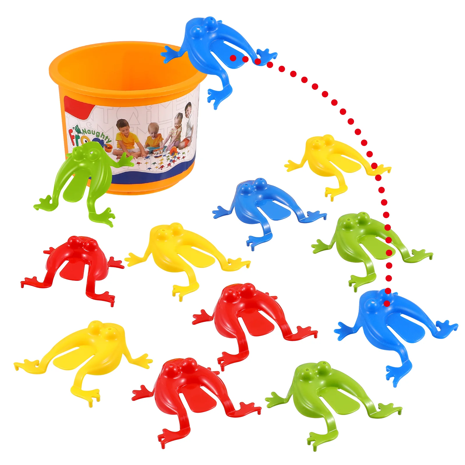 

TOYANDONA 1 набор забавные прыгающие игрушки Leaping развивающая игрушка вечерние сувениры для детей приз подарок с ведром