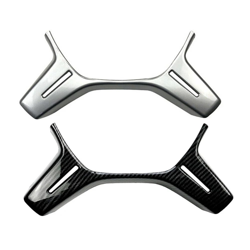 Фото Накладка на руль автомобиля для Mercedes Benz C E GLK M Class W204 W212 C180 C200 Хром/углеродное волокно с узором ABS Plalstic №2