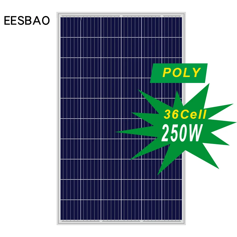 

Roof construction of single crystal silicon 250W 255W 260W 265W 270W solar photovoltaic module panels for Chinaland solar panels