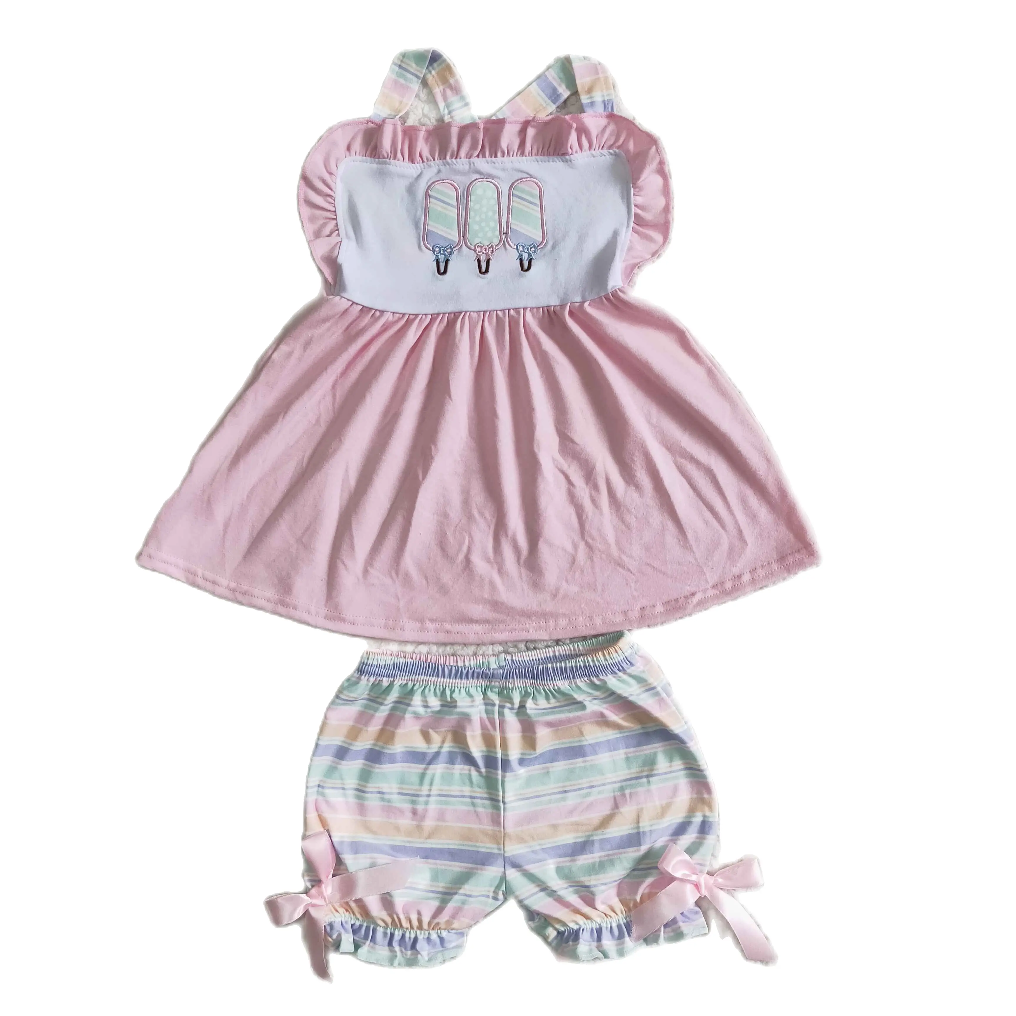 

Одежда для маленьких девочек, топ с рукавами-фонариками и принтом подсолнухов и желтыми шортами