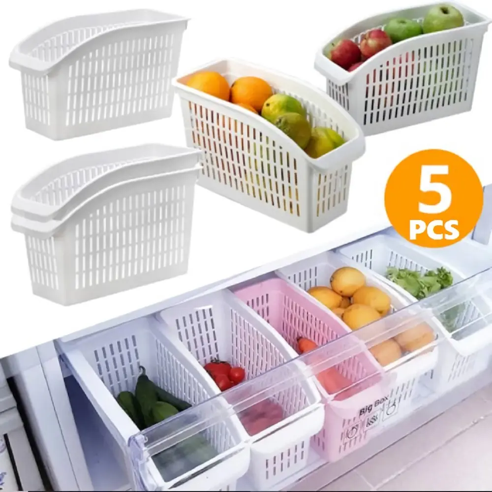 Kitchen Refrigerator Organizer Basket Container Drawner Adju