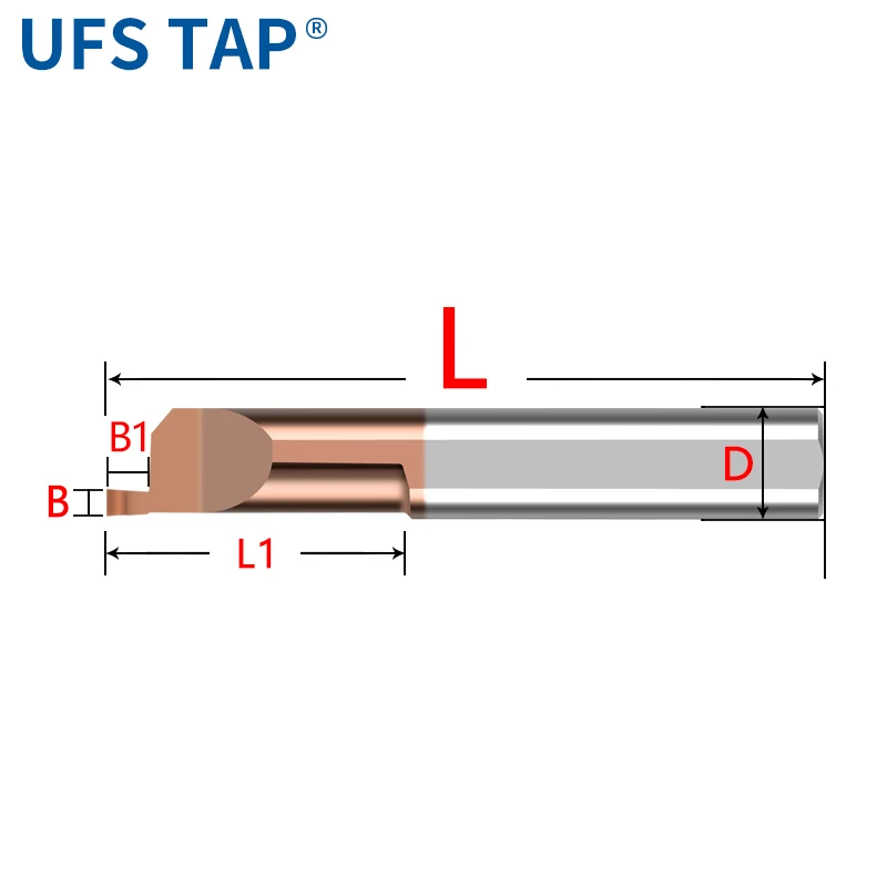 Фото Нож для расточки малого диаметра UFS TAP Mini MUR MQR MQL MPR MFR MFL 2~8 для нержавеющей стали и алюминия, для обрабатывающих центров, 1 шт. №1