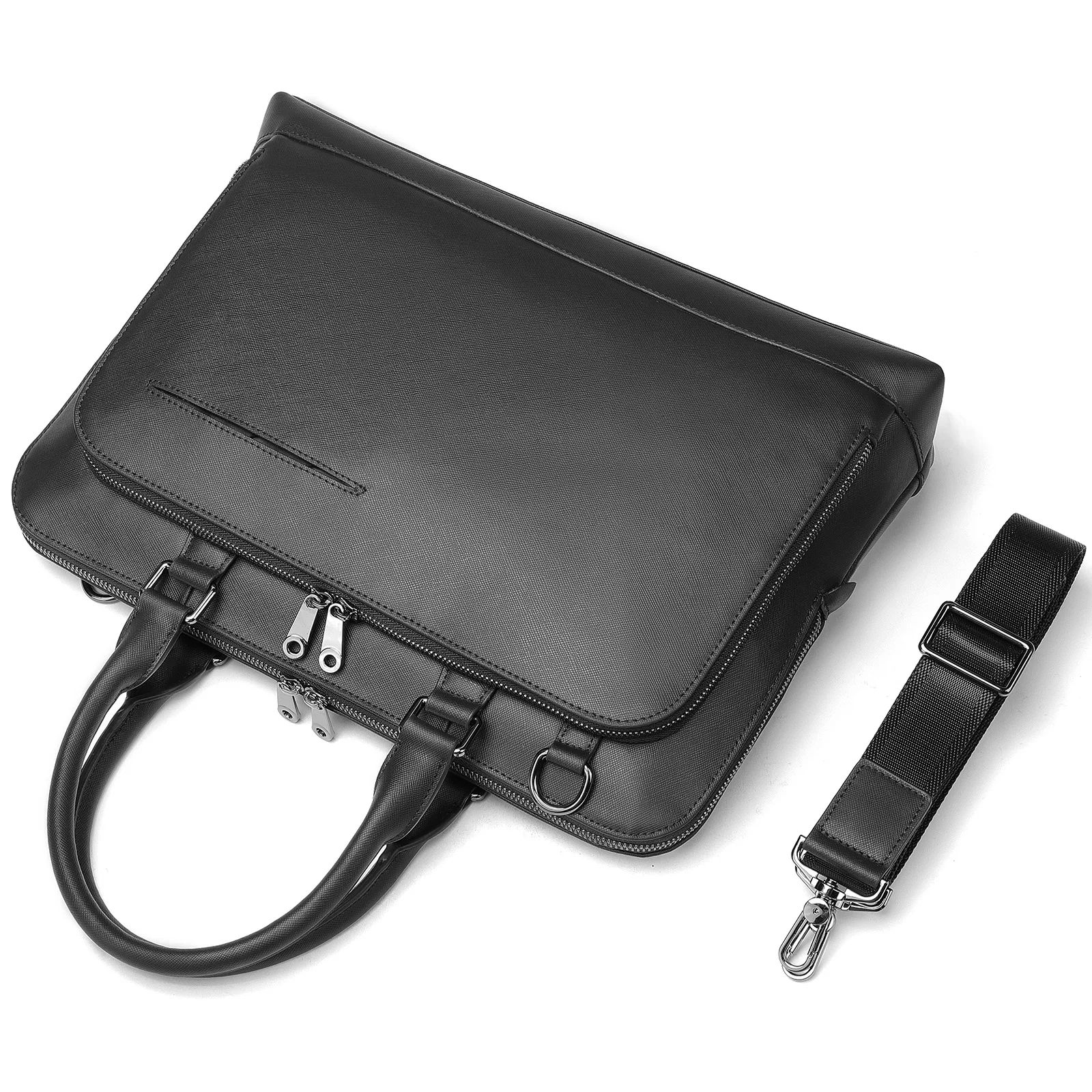 New Men's Bag One Shoulder Men's Briefcase Leather High Quality Business Handbag Messenger Bag Men Laptop Bags Office File