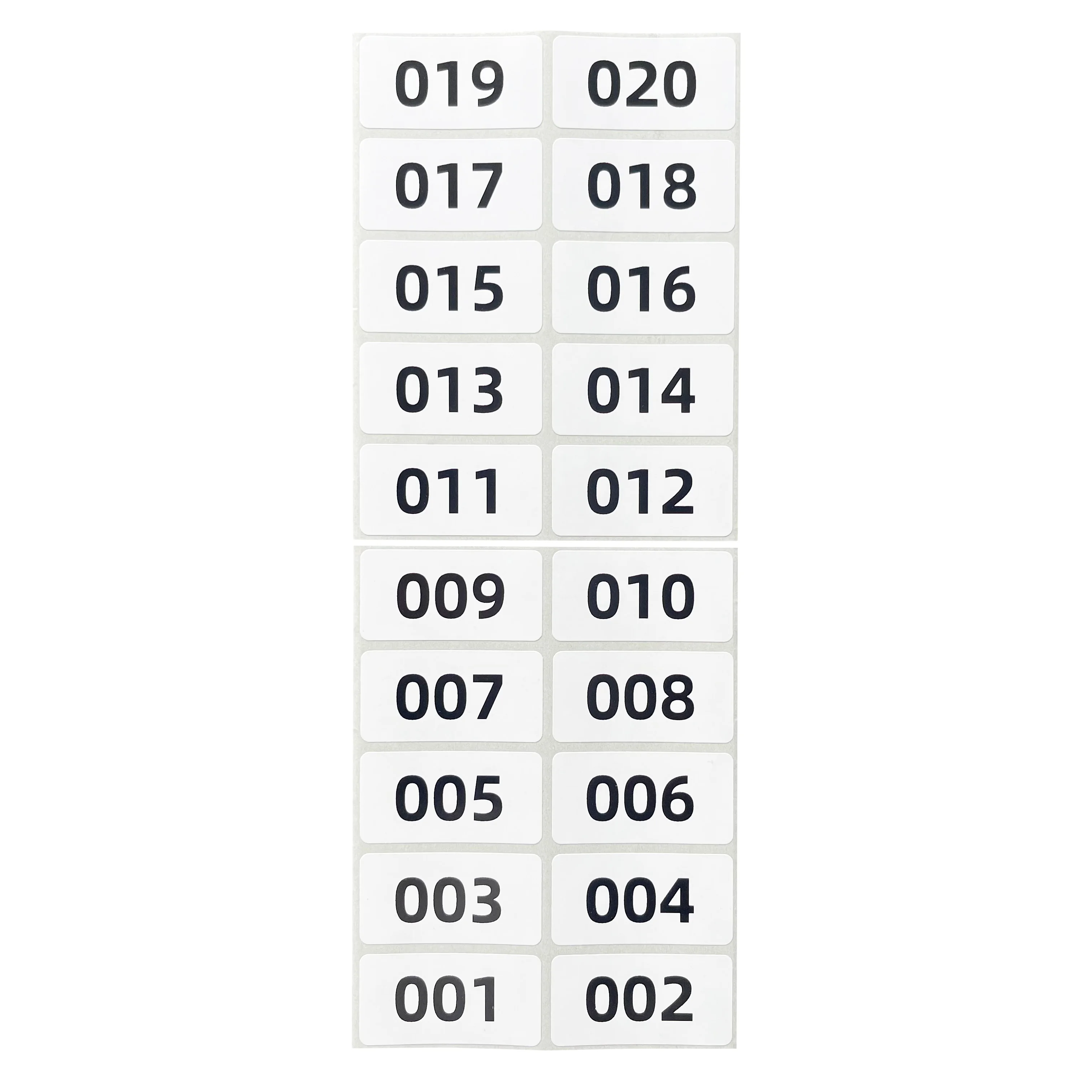 Новая наклейка с последовательным номером 1-500 этикетка 40X20 мм непрерывная цифра