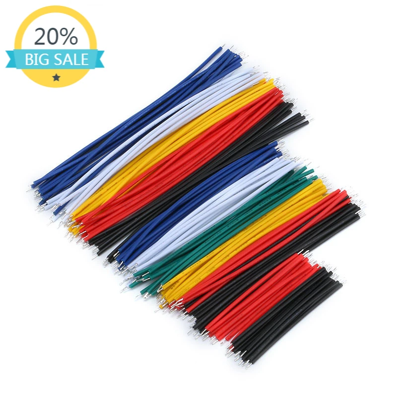 

24 Commonly Used Line Package Double Headed Tinned Color Connection Cable 5CM 8CM 10CM 13 kinds of each of the 10 pcs