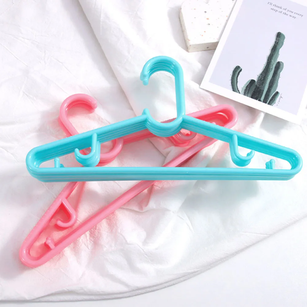 

10pcs Plastic Children's Hangers Bold Clothes Hanger For Baby Kids Newborn Non-slip Clothes Support Storage Racks Organizer 32cm