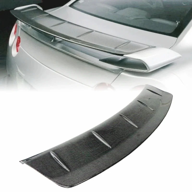 Фото Подходящий карбоновый OEM-спойлер Wald Add-on Gurney Flap для R35 GTR №3