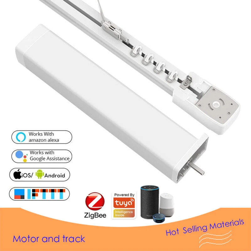 

Intelligent voice graffiti WiFi motor electric curtain track, super silent electric curtain track, suitable for graffiti ZigBee