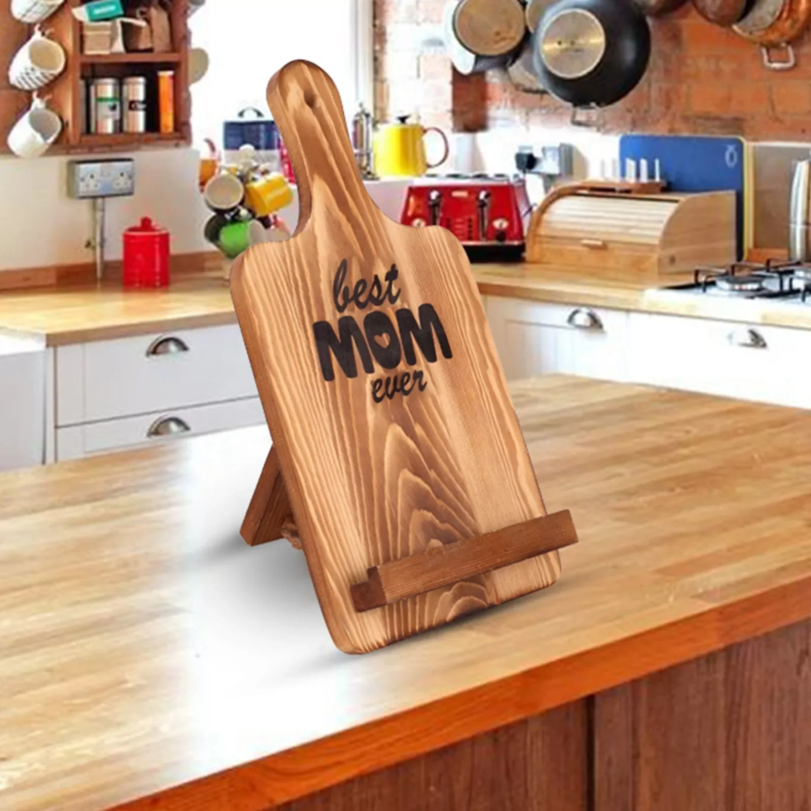 

Cook Book Stand Recipe Book Holder Engraved Book Holder Tablet Recipe Stand Kitchen Wooden Cooking Book Stand For
