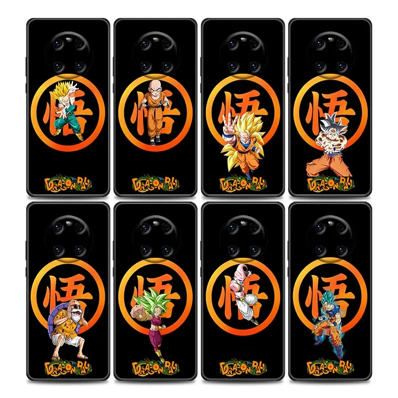 

3D Dragon Ball Goku Anime Mobile Phone Shell for Huawei Y6 Y7 Y9 2019 Y6p Y8s Y9a Y7a Mate 10 20 40 Pro Lite RS Silicone Case