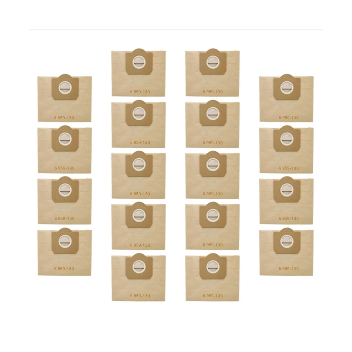 

18Pcs Dust Bags for Karcher WD3 WD3300 MV3 SE4001 SE4002 6.959-130 A2200 A2500 A2600 A2900 Vacuum Cleaner Garbage Bags