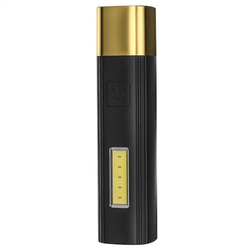 

Водонепроницаемый светодиодный фонарик, электрический фонарик, Usb-зарядка, бытовое устройство для кемпинга с боковой подсветкой, яркий Cob