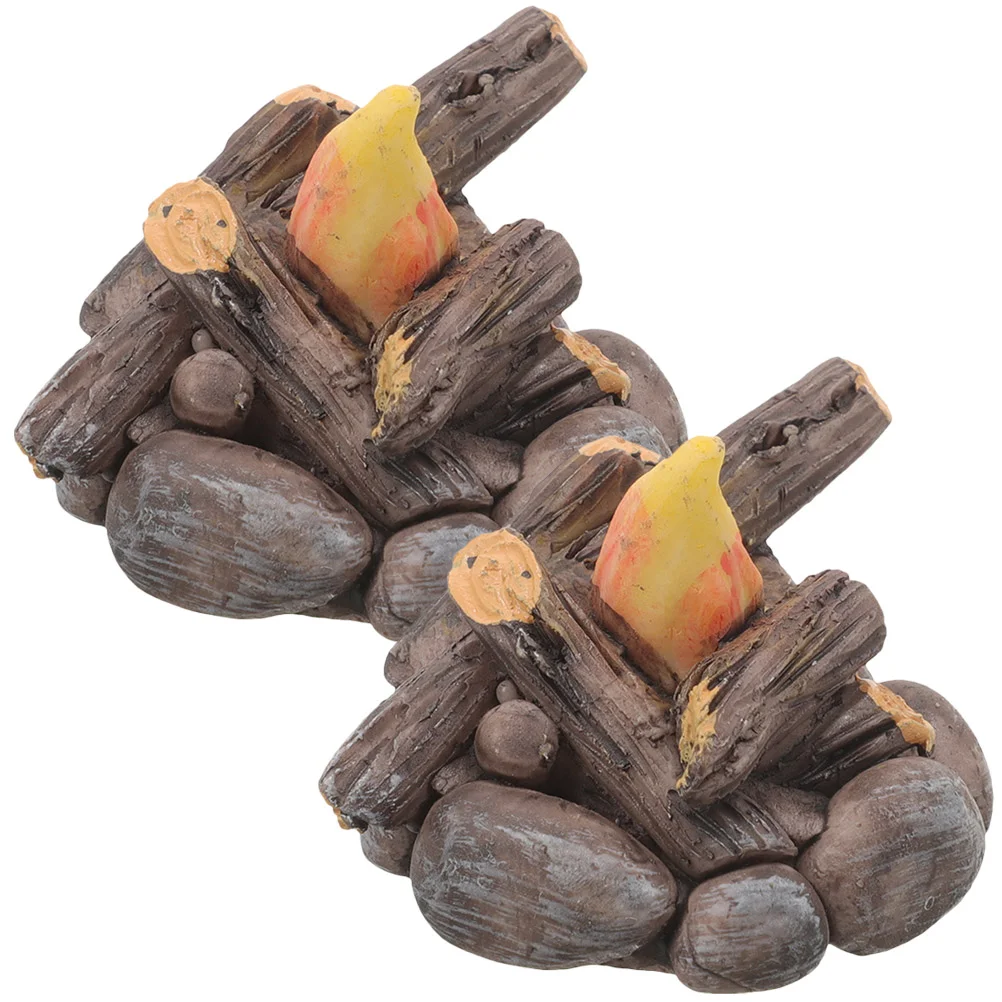 Микро-пейзаж поддельные украшения игрушки для костра из смолы фотоаксессуары