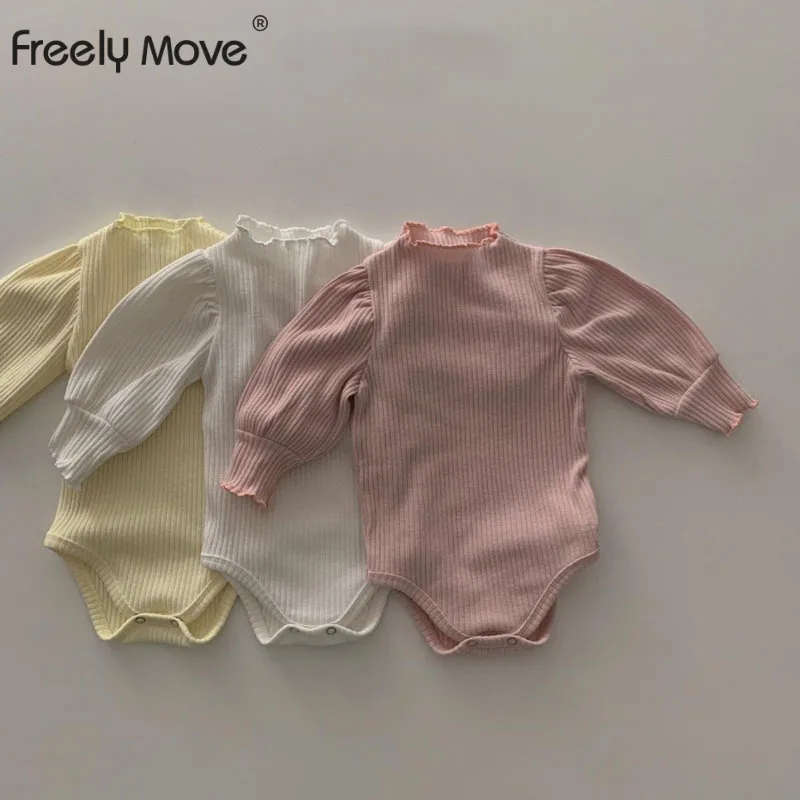 

Freely Move Autumn Newborn Infant Baby Boys Girls Romper Playsuit Overalls Cotton Long Sleeve Baby Jumpsuit Newborn Clothes