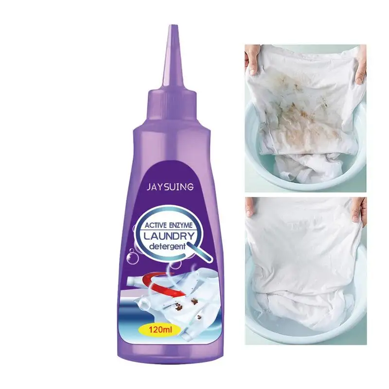 

120ml Laundry Stain Removers Spray Portable Active Enzyme Clothing Stain Removal Agents For Down Jacket T-shirt