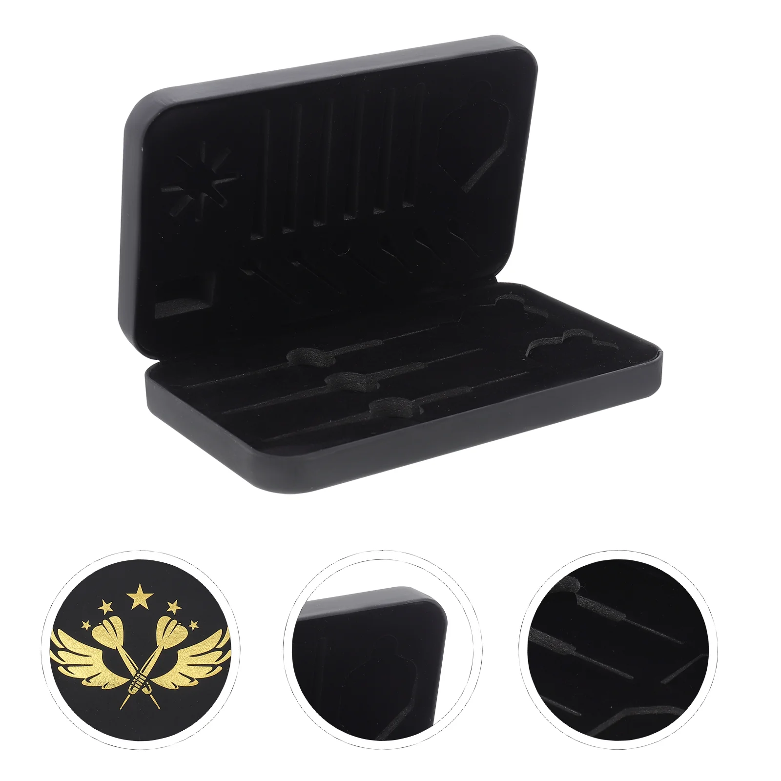 

Black Dart Box Dart Shafts Case Darts Carry Case Darts Carrier Box Darts Storage Case Hard Dart Case