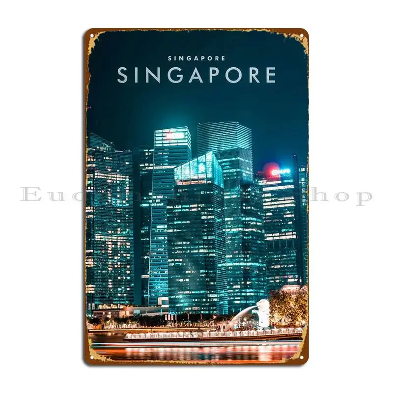 Металлическая табличка Singapore Skyview