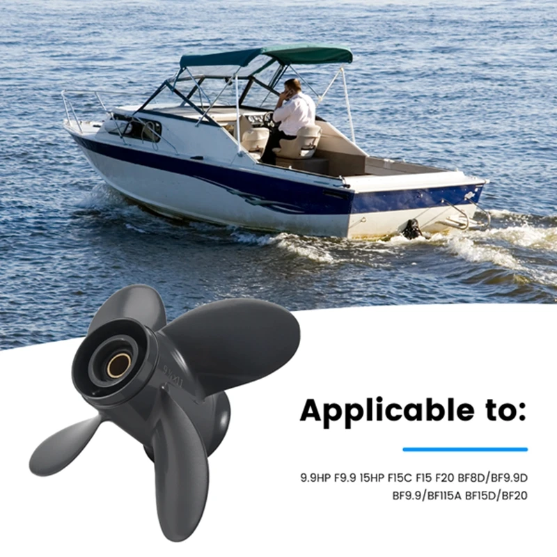 Лодочный подвесной пропеллер 9 1/4X11 для Yamaha Honda л.с. F9.9 15HP F15C F15 F20 BF8D/BF9.9D BF9.9/BF15A BF15D/BF20
