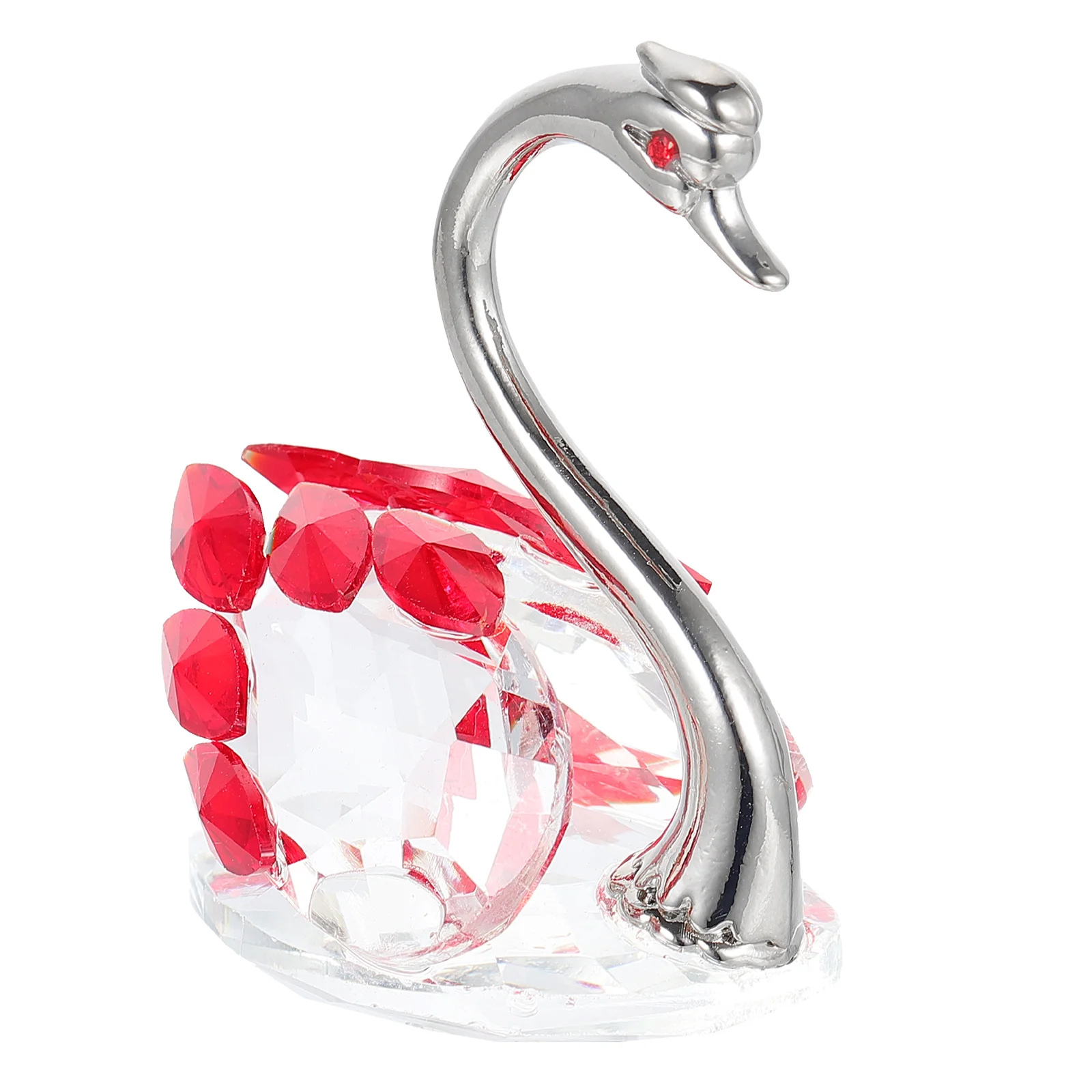 

Swan Crystal Figurine Statue Glassanimal Figurines Table Decor Centerpiece Wedding Desktop Ornament Sculpture Figure Cutecouple