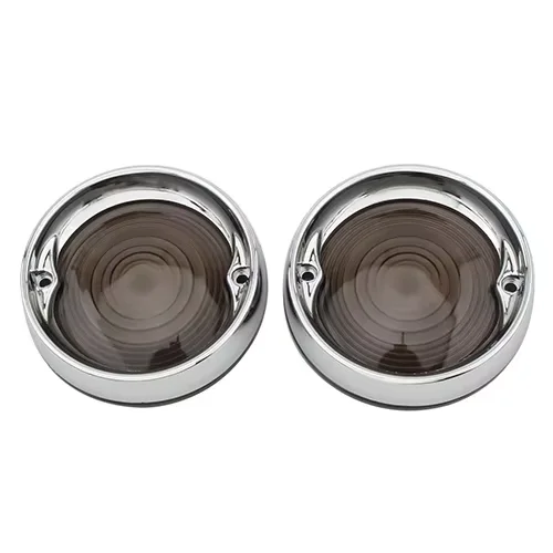 

Глубокие линзы указателя поворота, лицевые панели, накладное кольцо, плоский хромированный для Harley Road Glide Road King Electra Tour Glide Heritage 1986-2021